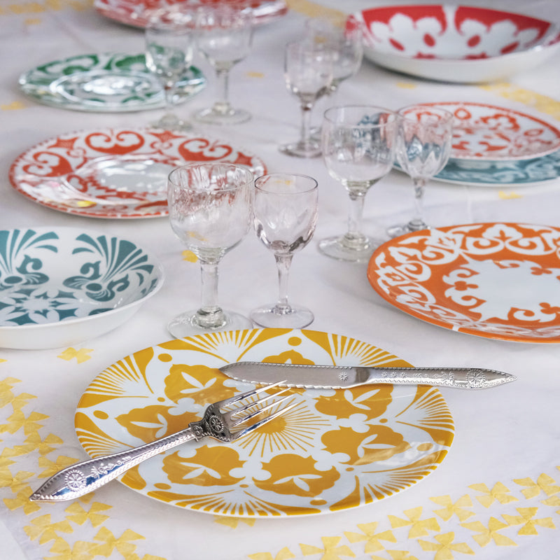 Termez Yellow Large Plate