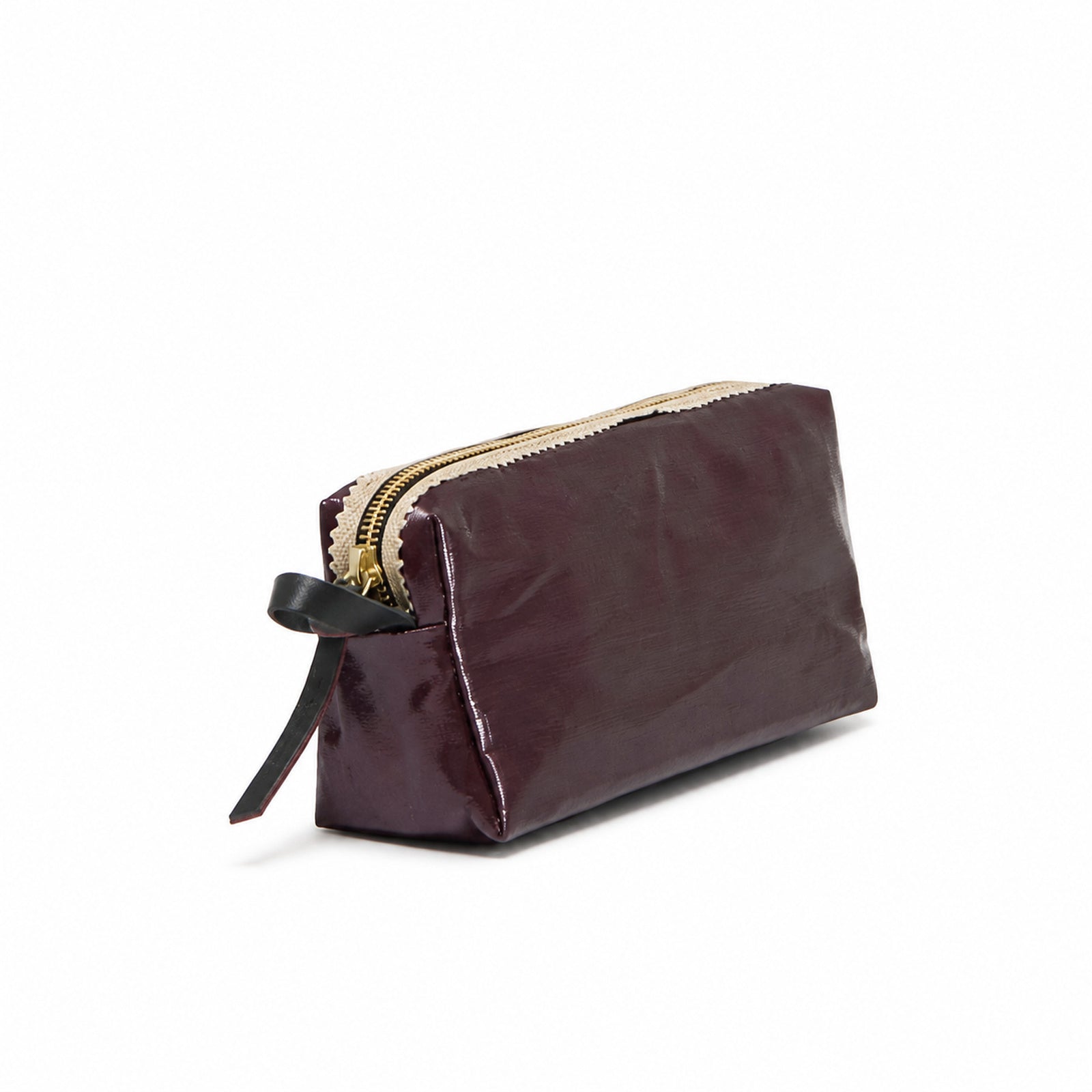Blush Linen Cosmetic Bag - Wine
