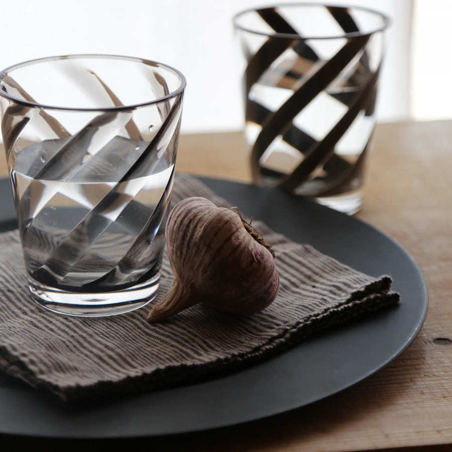 Resin Tumbler - Black Swirl