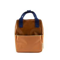 Kids Small Backpack - Brown and Blue