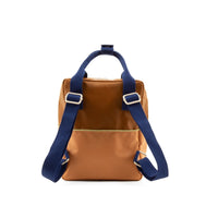 Kids Small Backpack - Brown and Blue