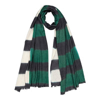 Merino Scarf DEODAT - Green & Black