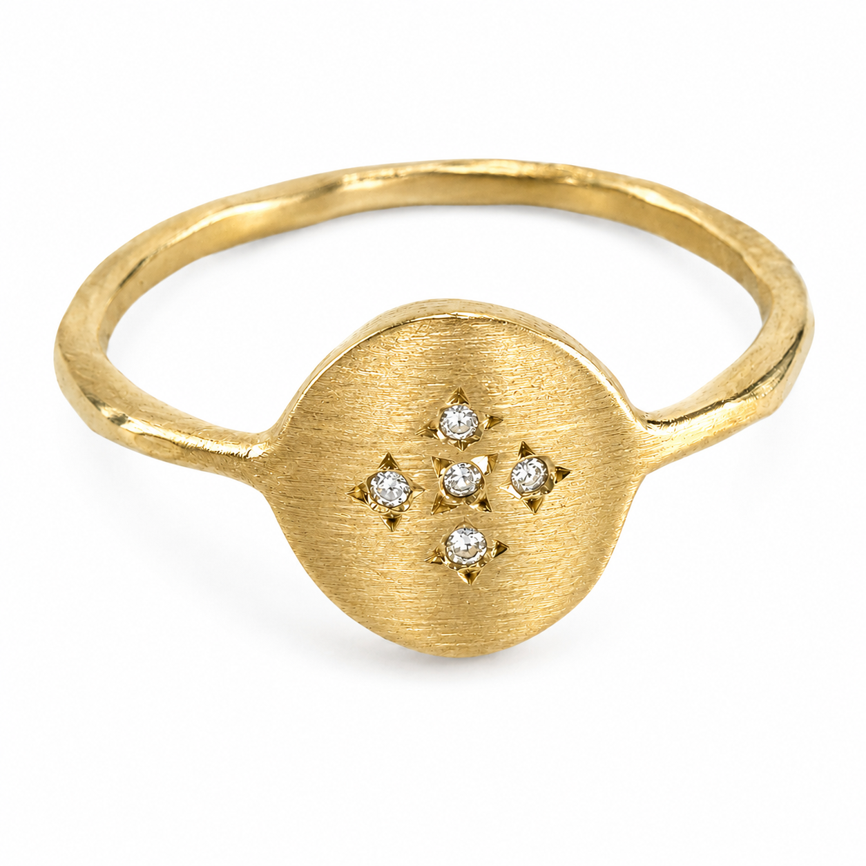 Medallion Cross Ring