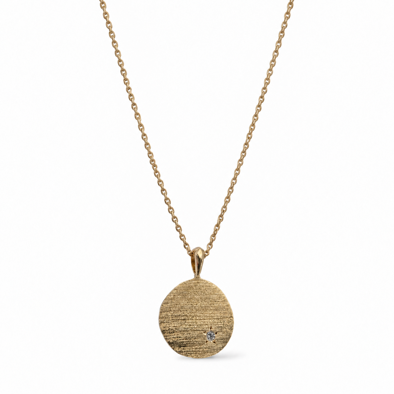 Hope Medallion Necklace - Nude