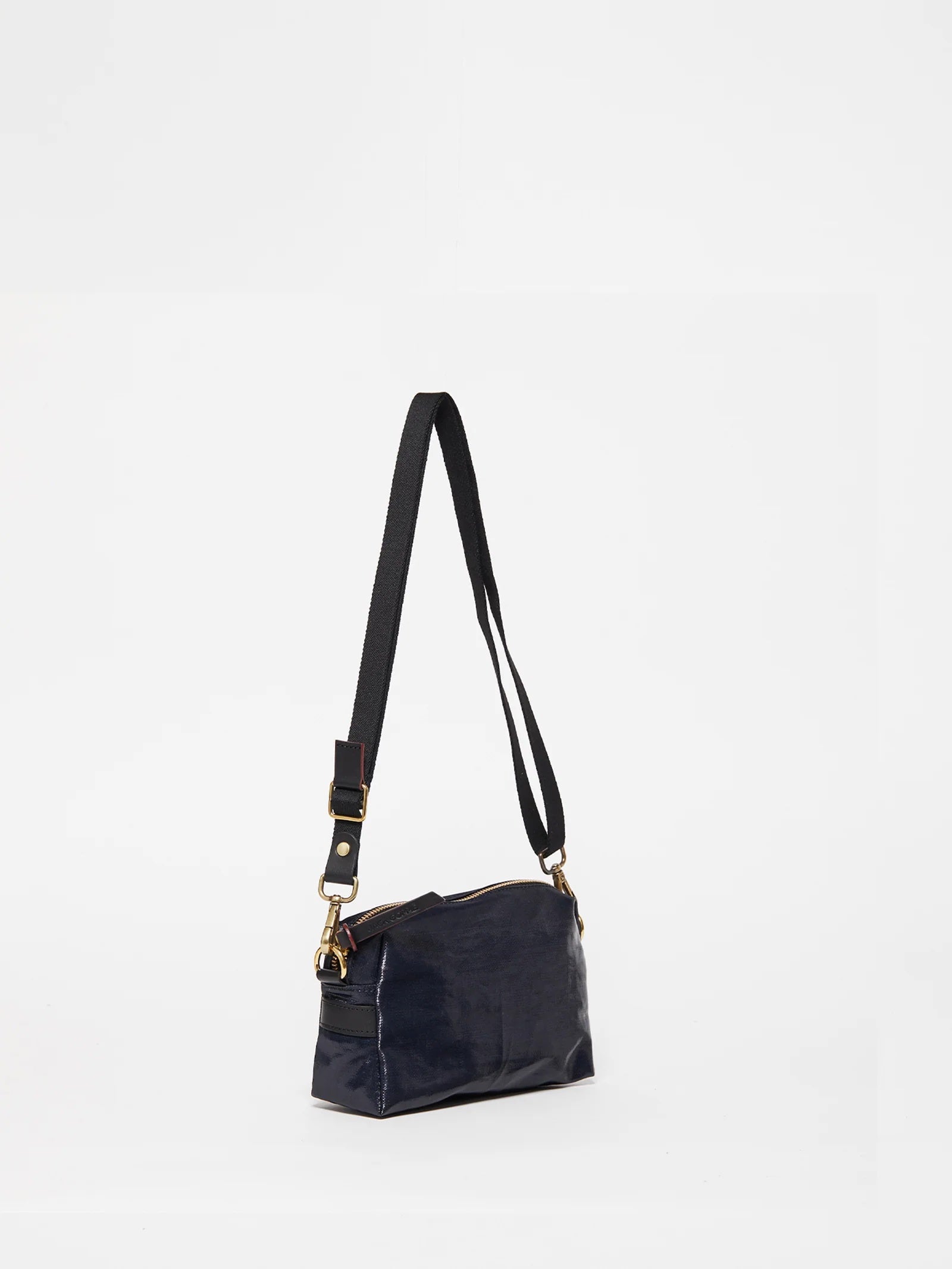 Mini Linen Shoulder Bag - Deep Navy