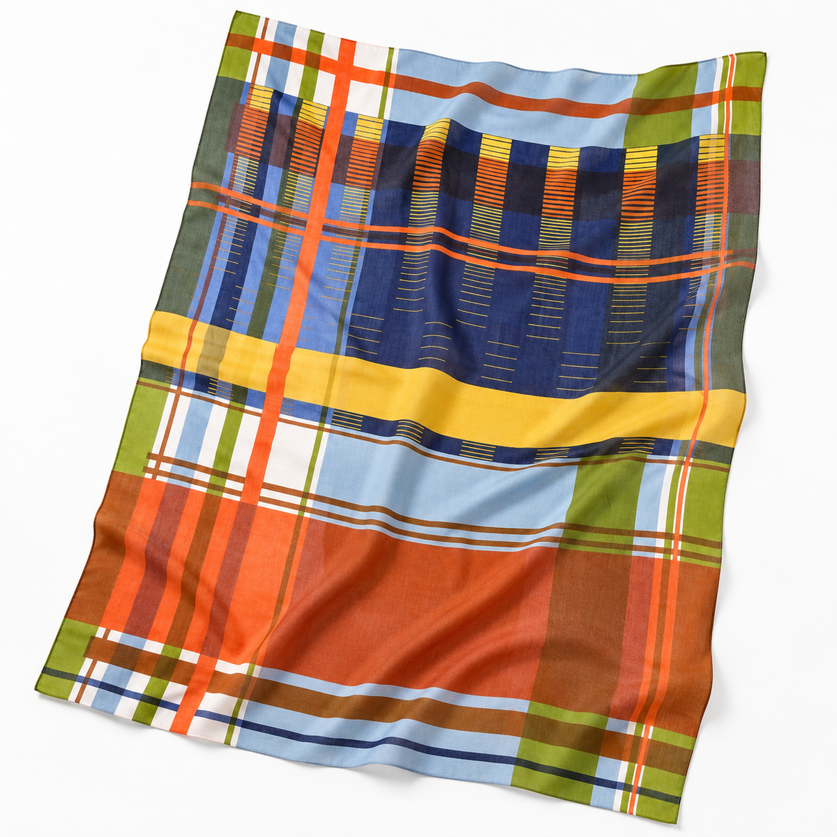 Divine Multicolor Silk Scarf