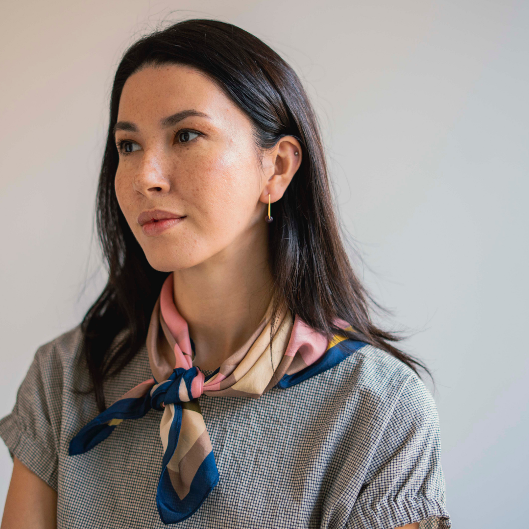 Pink Bubble Silk Scarf