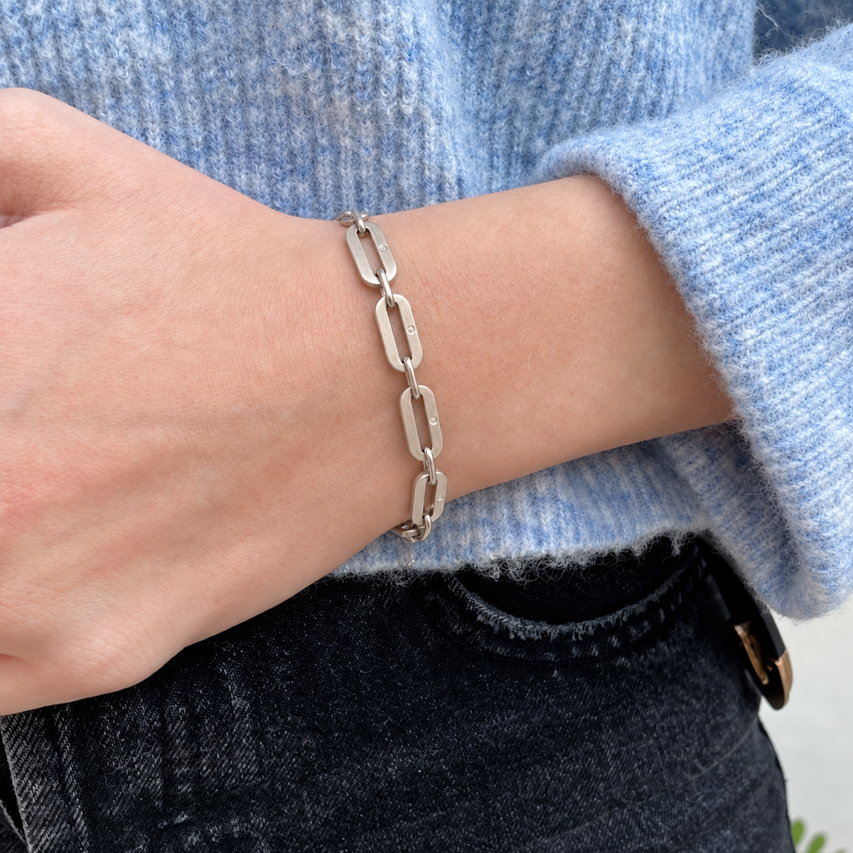 Rock N Soul Chunky Bracelet - Silver