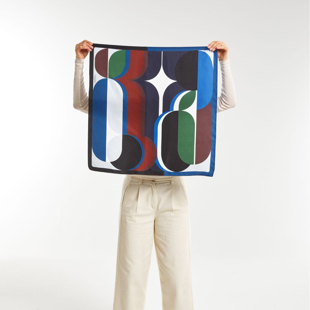 Blue Wonder Silk Square