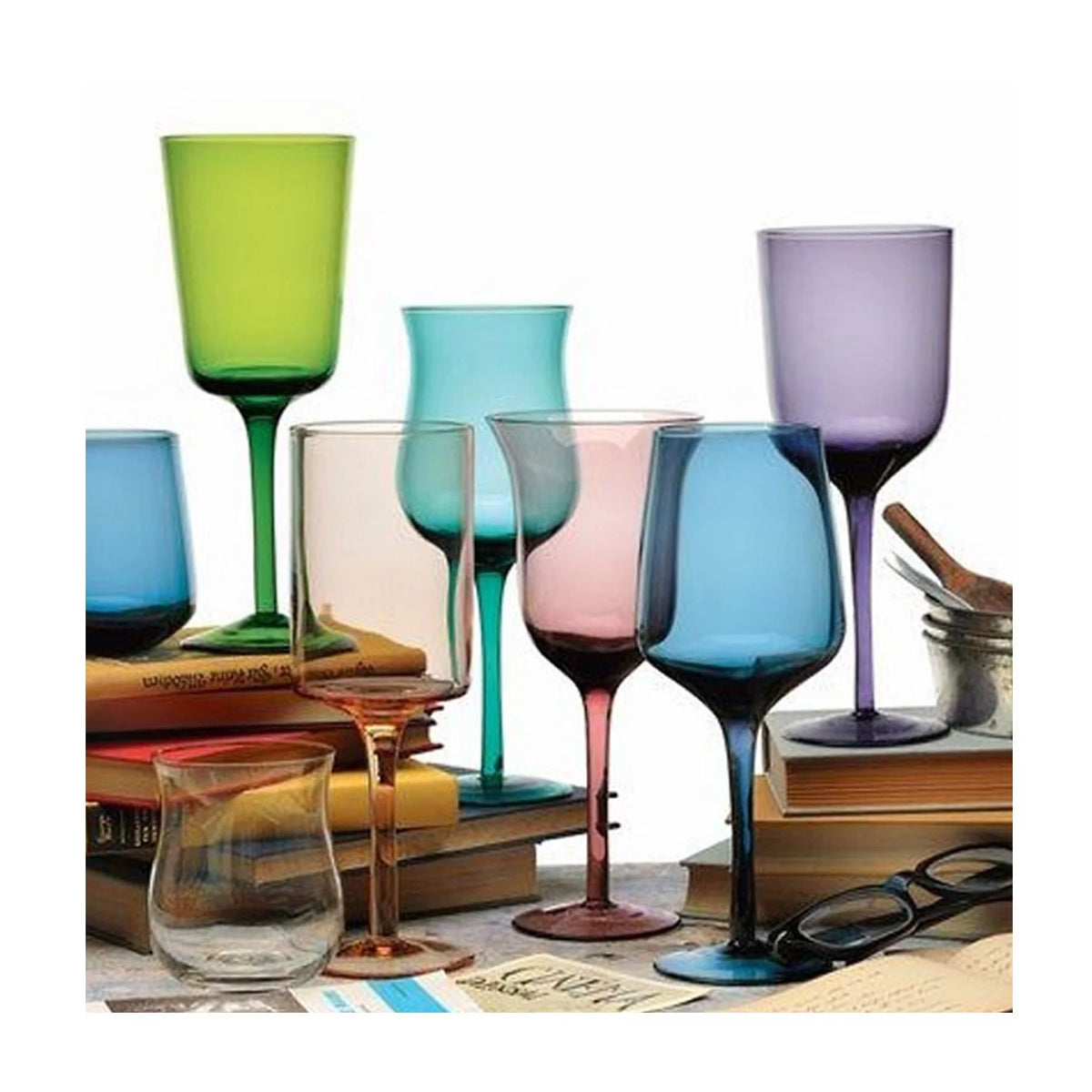 Desigual Wine Glasses Classic Mix