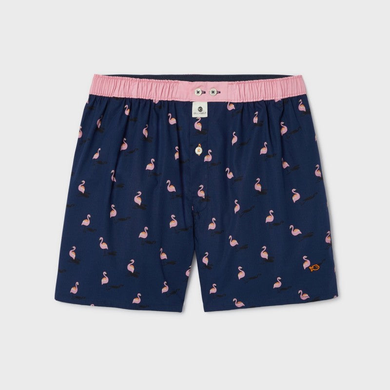 Cotton Boxer Shorts Flamingo