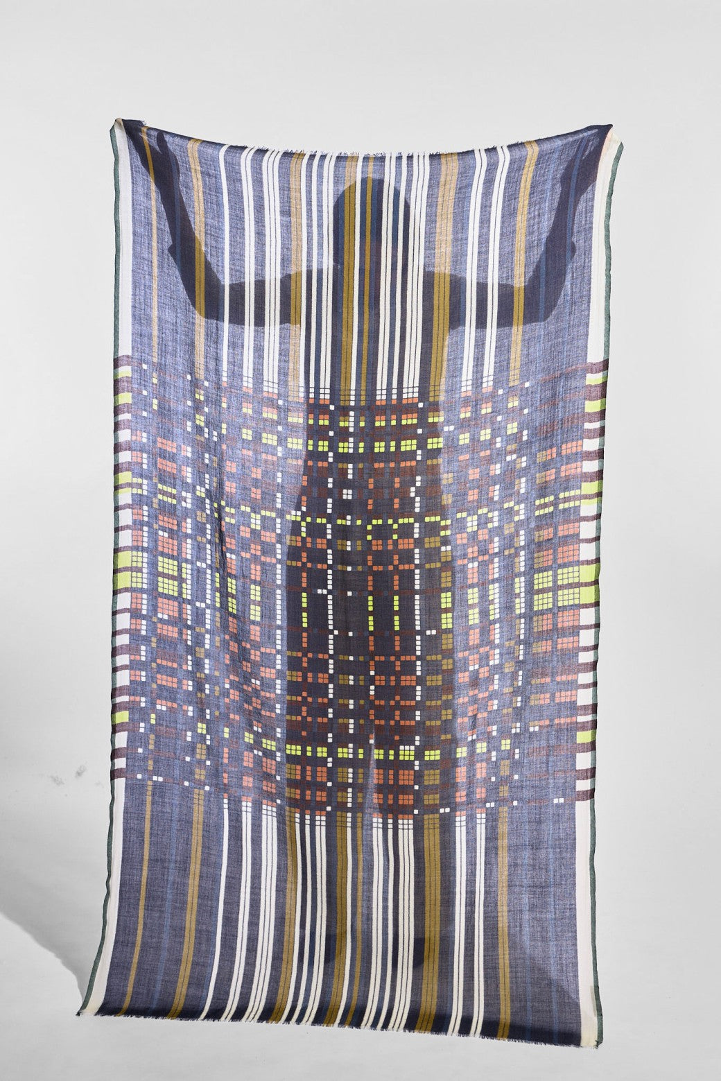 Sequence Navy Scarf