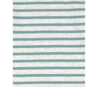 White and mint green organic cotton close up of material