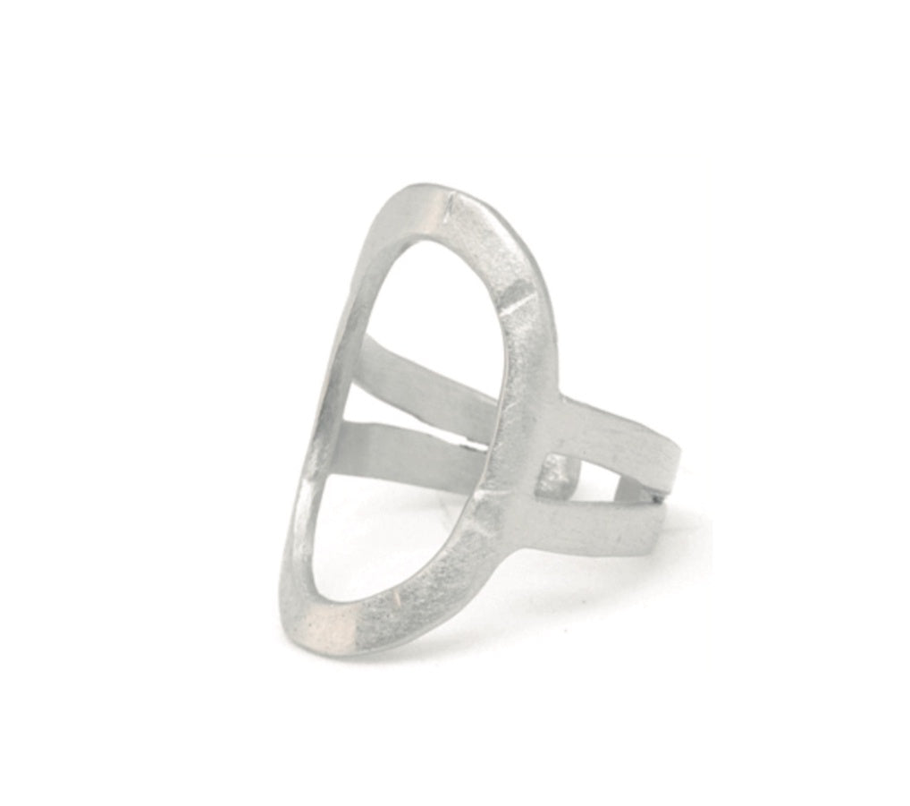 La Cala Oval Ring Silver
