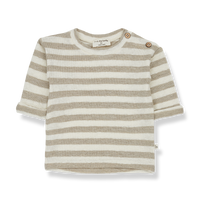 Mikel Stripped Top - Beige