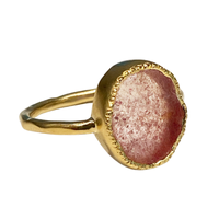 Kara Ring - Strawberry Quartz