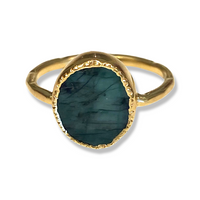 Kara Ring - Raw Emerald