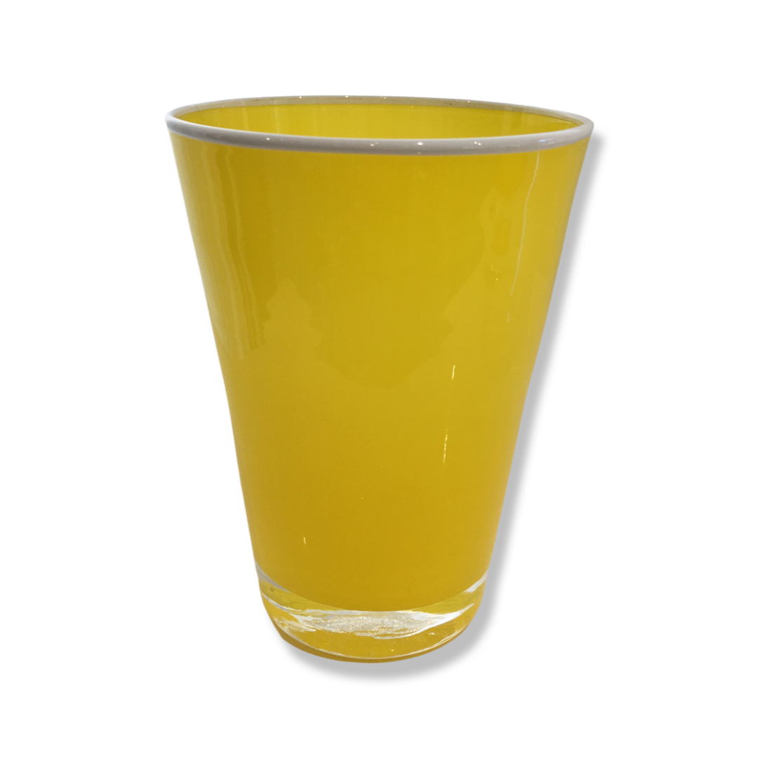 Opaque Conical Tumbler Yellow