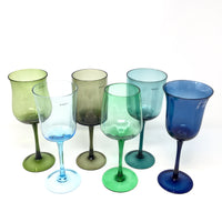 Desigual Wine Glasses Blue & Green Mix