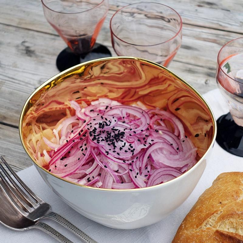 Gold Famished Bowl Medium