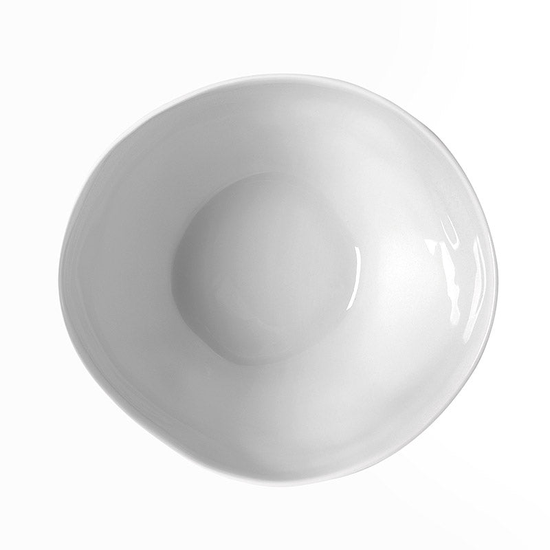 White Capacious Medium Bowl