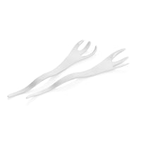 White Salad Servers