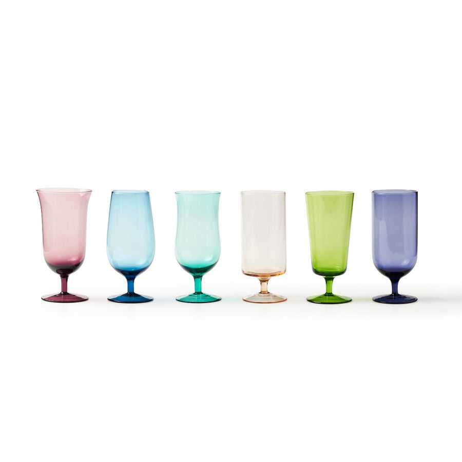 Tall Cocktail Glasses - Classic Mix