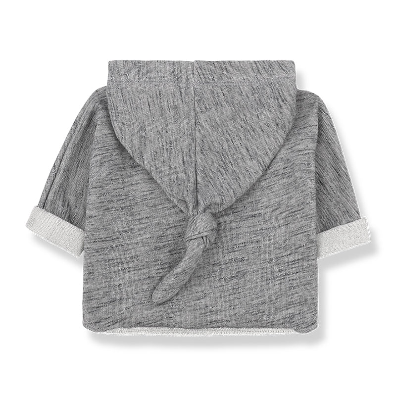 Back view of organic cotton baby hoody
