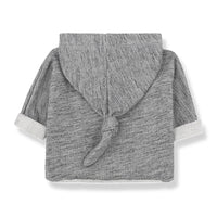 Back view of organic cotton baby hoody