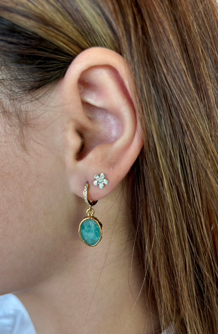 Kara Earrings Amazonite