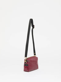 Mini Linen Shoulder Bag Cherry