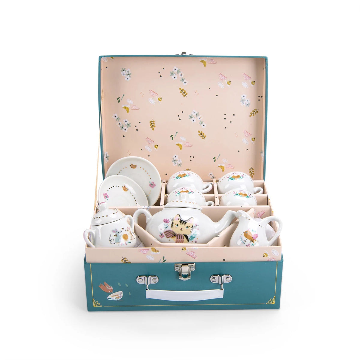 Ceramic Tea Set in Suitcase