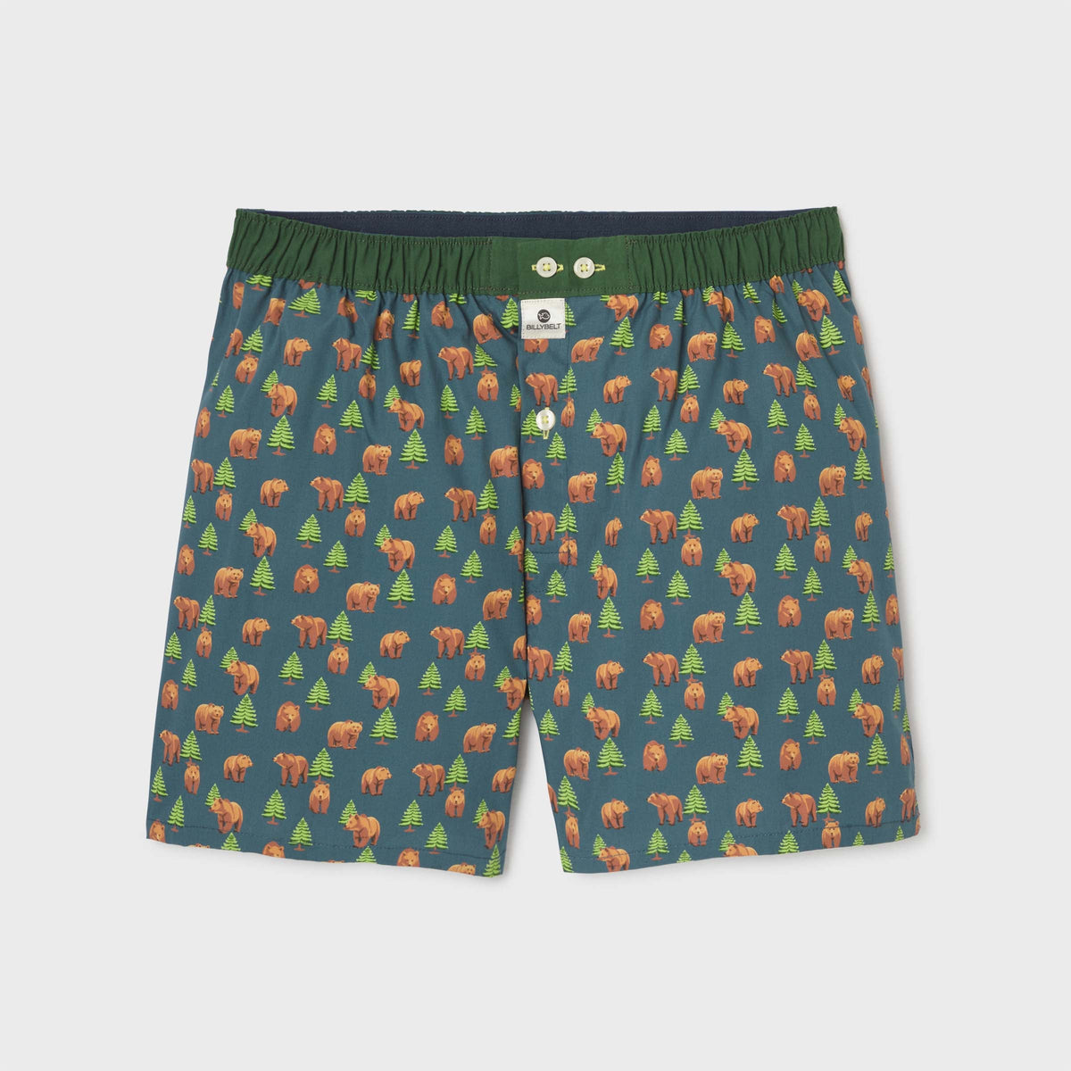 Cotton Boxer Shorts Brown Bear
