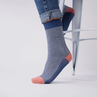 Cotton Socks Herringbone-Disko