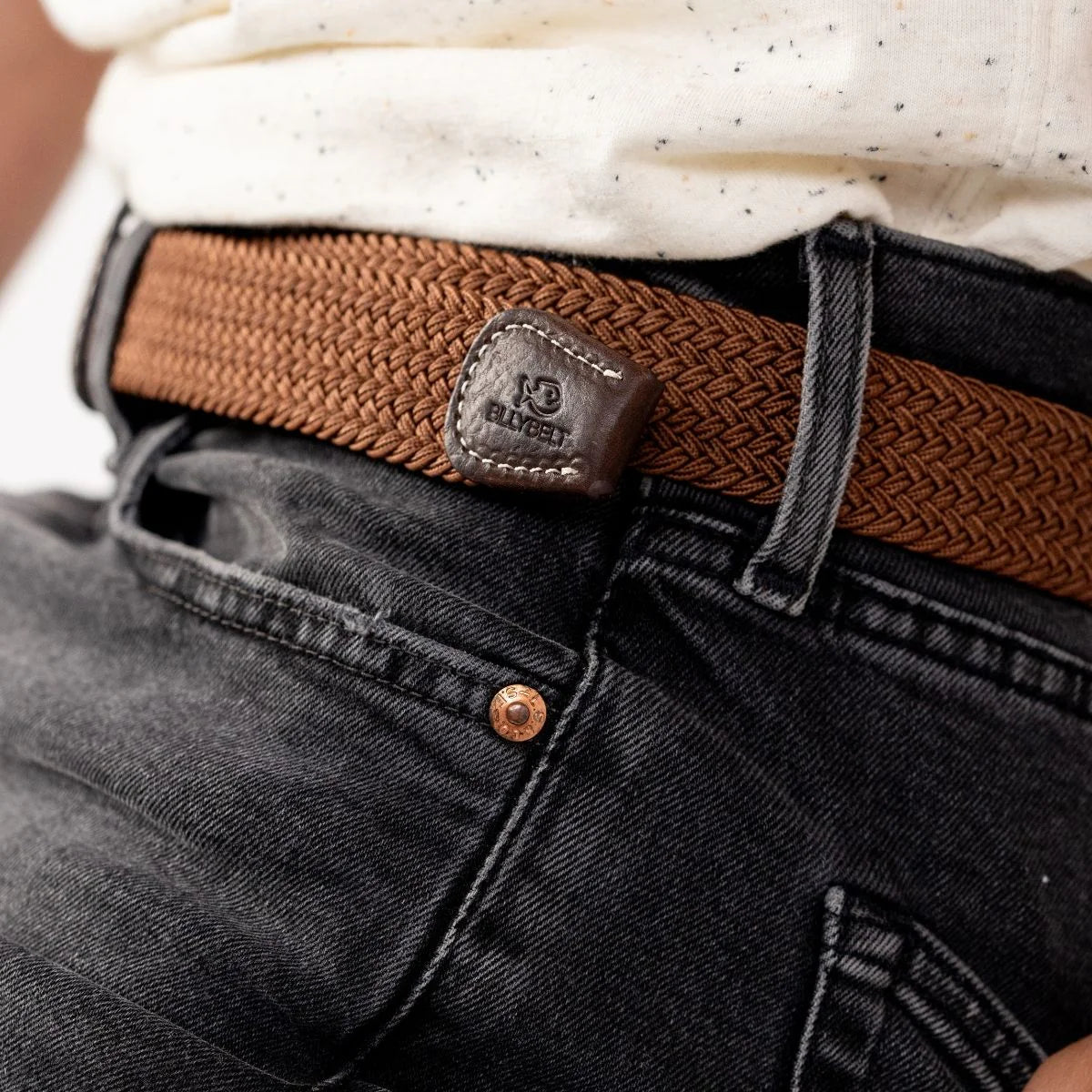 Woven Belt Camel Brown