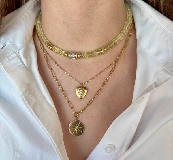 Elon Choker Lemon Quartz