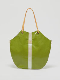 Flores Summer Tote Bag -  Green & Pearl