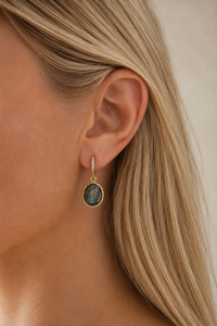 Baby Kara Earring - Labradorite