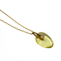 Axel Multi Position Lemon Quartz Necklace