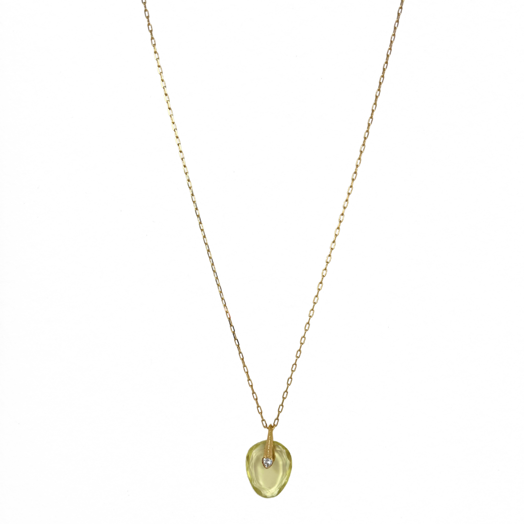 Axel Multi Position Lemon Quartz Necklace