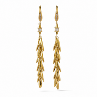 Charlize Boucle Earrings Long Gold