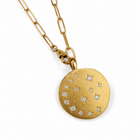 Falcon Multiposition Moonlight Short Medallion Necklace/Bracelet