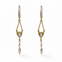 Heritage Bo Lounge Pearl Earrings Gold & Silver