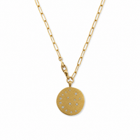 Falcon Multiposition Moonlight Short Medallion Necklace/Bracelet