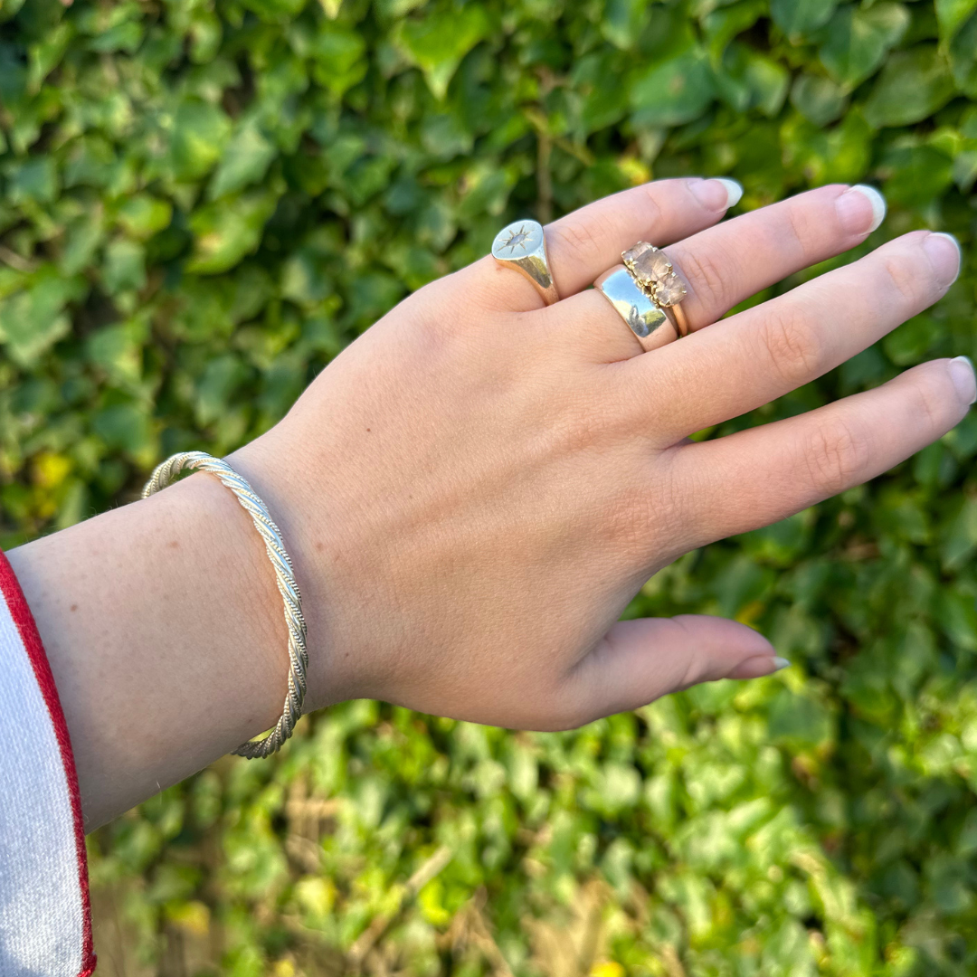Hanka Twist Bracelet - Silver
