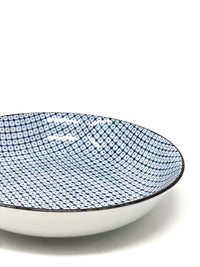 Blue Pattern Wide Bowl Assorted