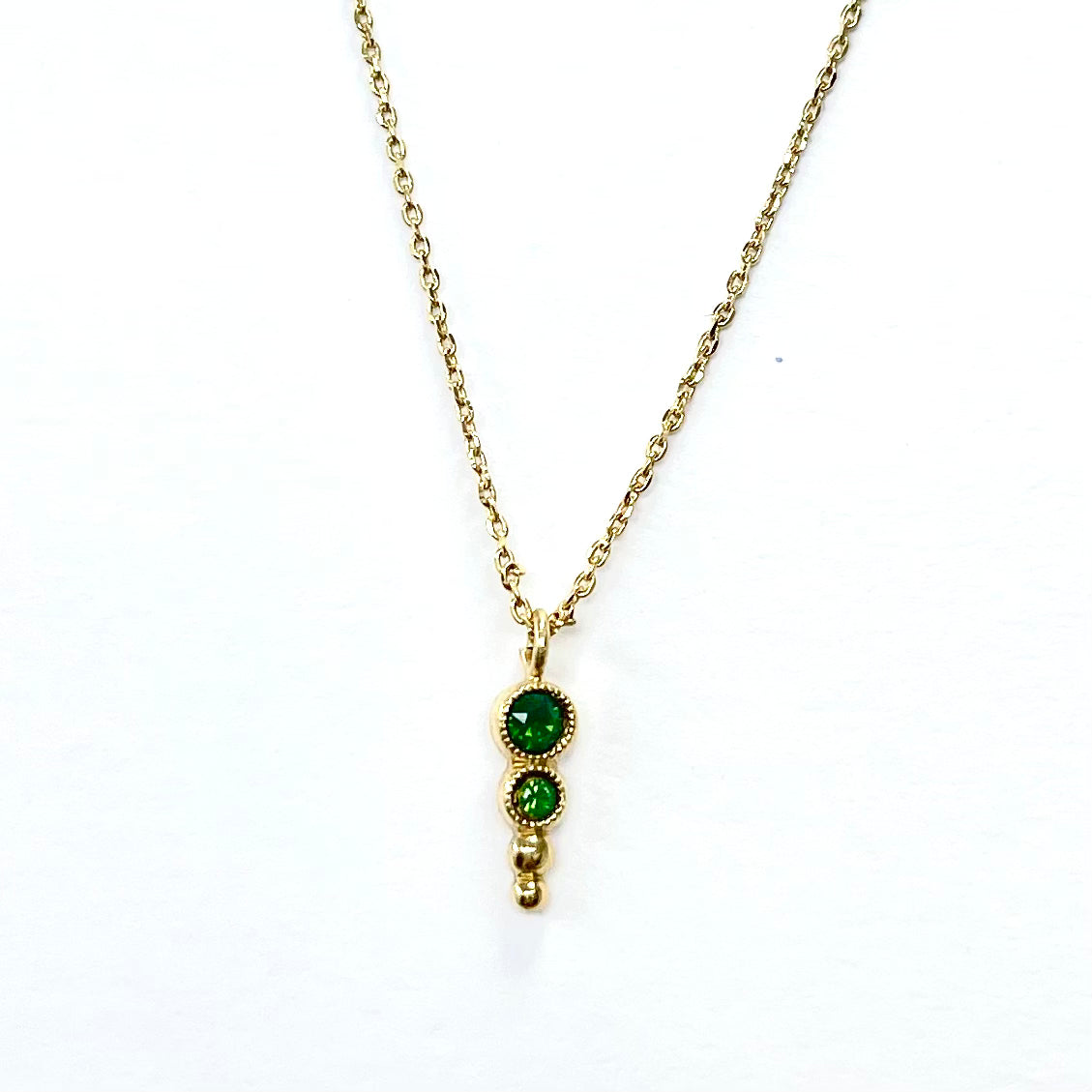 Elisa XS Necklace Crystal Green
