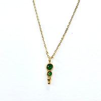 Elisa XS Necklace Crystal Green