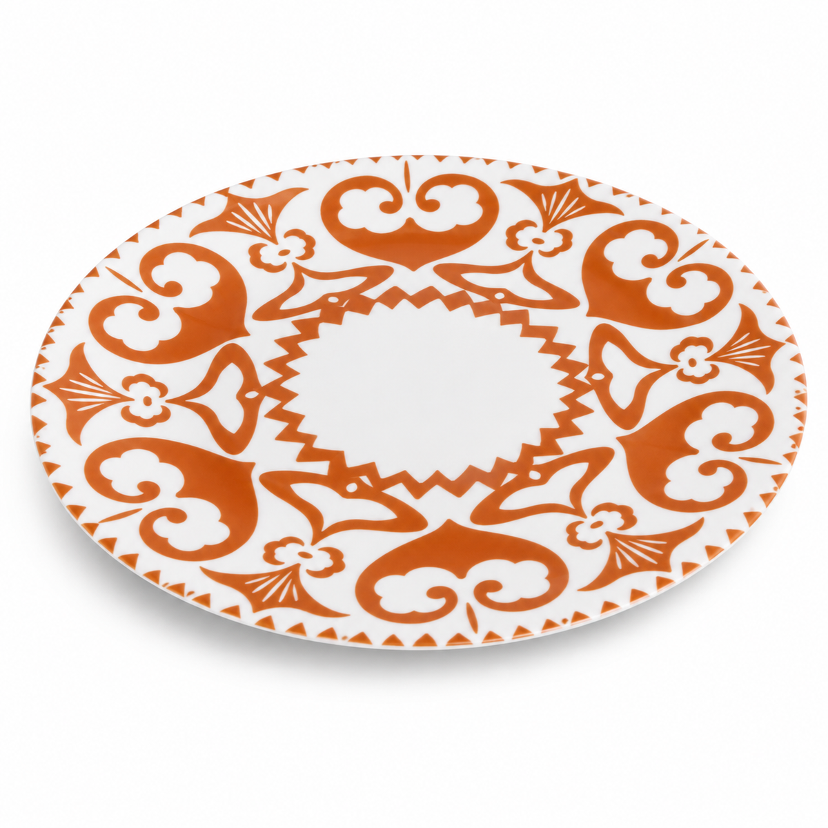 Ishan Orange Large Plate