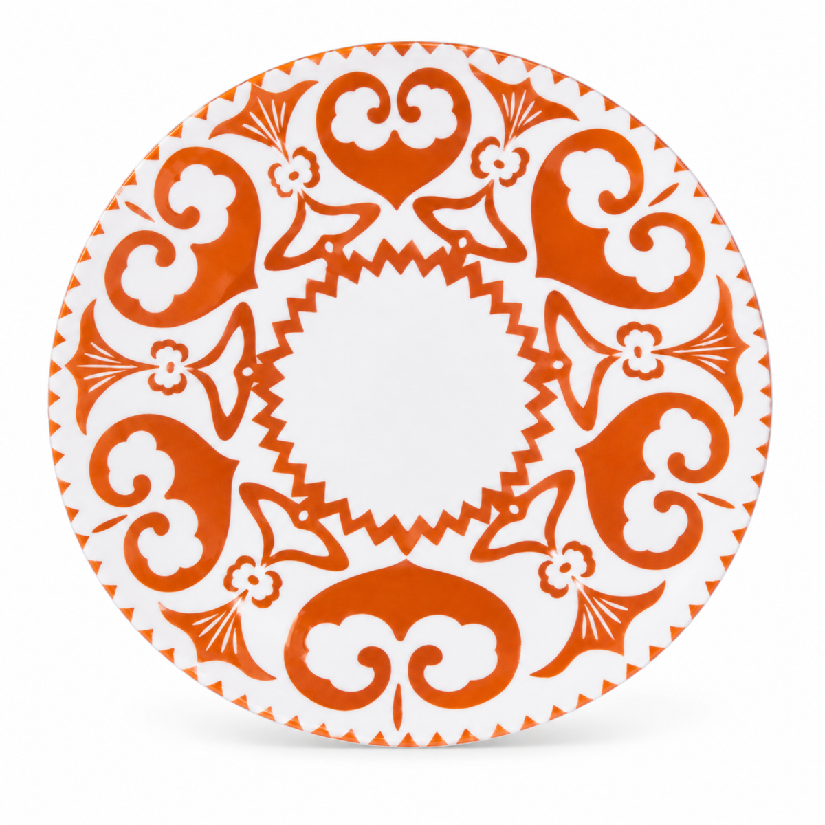 Ishan Orange Large Plate